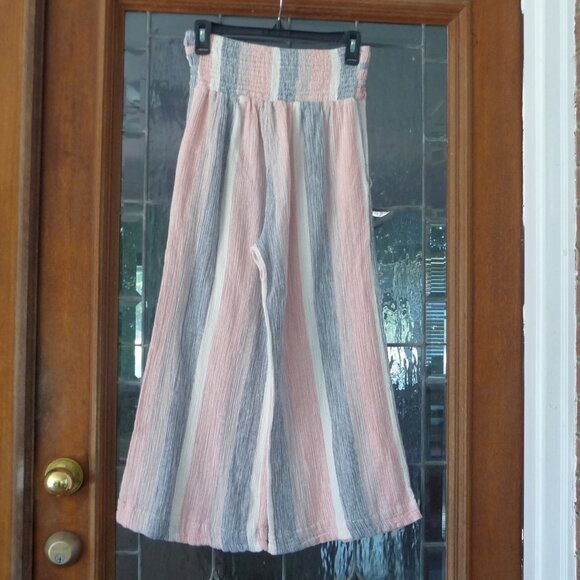 FREE PEOPLE Hamilton Cropped Wide-leg Pants SMALL - Picture 3 of 10